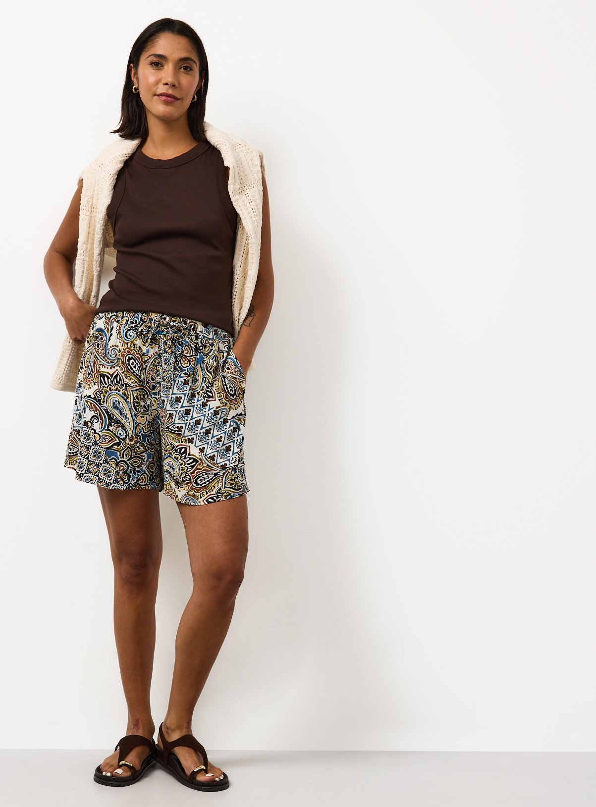 Paisley Print Shorts 16 - Image 2 thumbnail